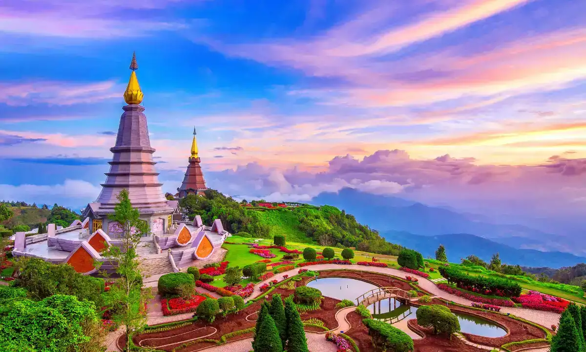 Chiang Mai city view from above